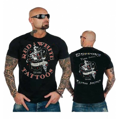 Hells angels red - hells, white