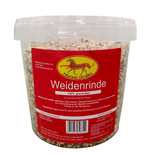 Weidenrinde geschnitten für