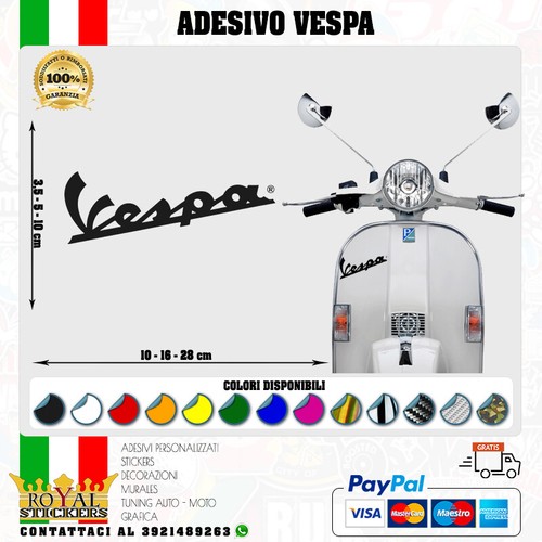 Vintage vespa logo aufkleber - vespa,