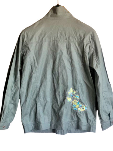 Halb leinen jacke 40 - halb-leinen, gr