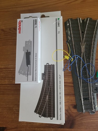 Märklin 188 3mm weiche - weiche, links