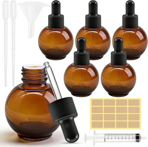 Braunglas pipettenflaschen - 6x,