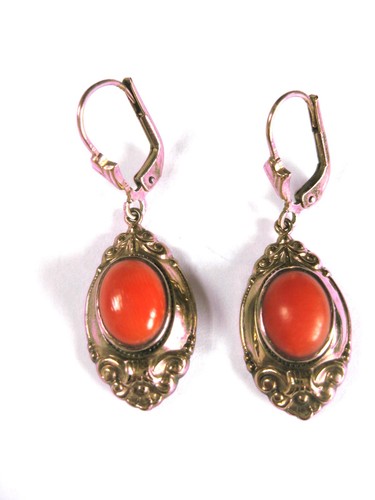 Antike ohrringe gold 333 mit - antike,