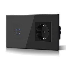 Schwarz 1 Fach Touch