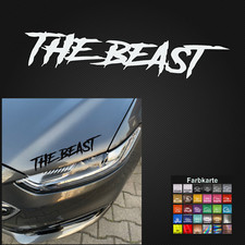THE BEAST Auto Aufkleber Tuningsticker 20 cm