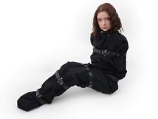 Bondage-Schlafsack mit 6 Fessel-Gürteln - BDSM Bodybag - Fesselsack schwarz