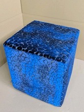 SITTING Pouf Samt Designers Guild Zannachi F2029/03 Cobalt Sitzwürfel Jan Kurtz