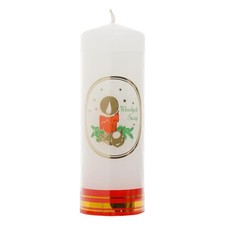 Weihnachtskerze, groß mit der