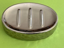 Seifenschale aus Metall, silberglänzend, Fa. KELA