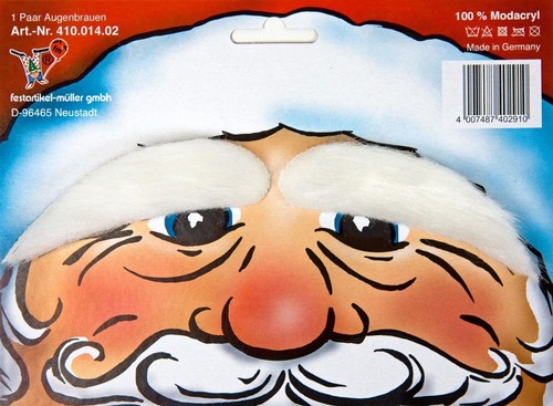 Weiße nikolaus augenbraun - nikolaus,
