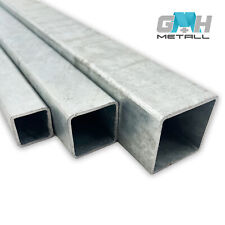 Quadratrohr verzinkt bis 3 m Feuerverzinkt Vierkantrohr Hohlprofil Rohr Zaun