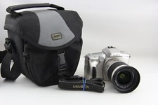 Minolta Dynax 40 mit 28-100mm analoge Spiegelreflexkamera silber # 11173