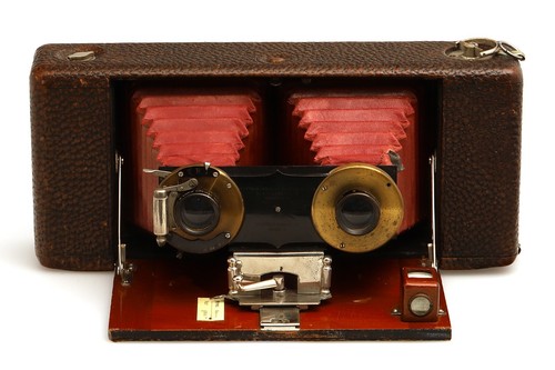 Kodak folding rollfilm - folding, stereo