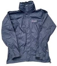 Berghaus Goretex Paclite Shell schwarzer Regenmantel Jacke – Größe 10 UK