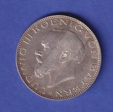 Dt. Kaiserreich Bayern Silbermünze 2 Mark König Ludwig III. 1914 D vz
