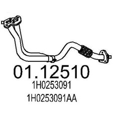 MTS Abgasrohr Auspuffrohr für VW GOLF II (19E, 1G1) GOLF III (1H1) Vento (1H2)