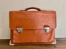 Alte Schultasche DDR Aktentasche Leder Tasche Schulranzen