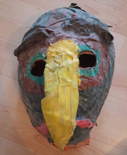 Alte pappmaché maske 90er - alte,