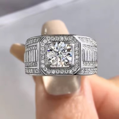 Massiver iced out ring - ring, 18k