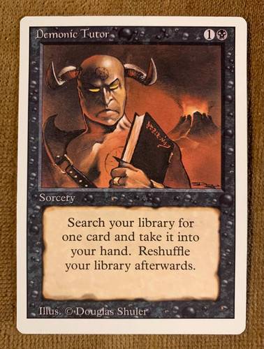 Demonic tutor revised - demonic, [revised]