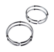 Paar chrom ständer ringe für - ständer,