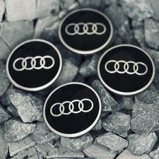 4 x Original Audi Nabenkappen, Radnabendeckel, Felgendeckel