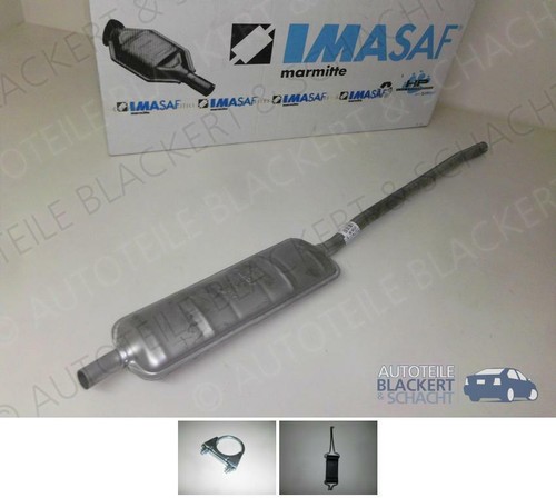 Imasaf auspuff mitteltopf - auspuff, +