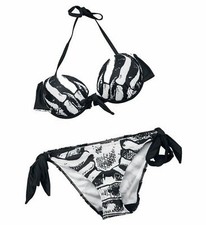 Bikini badeanzug banned skull - banned,