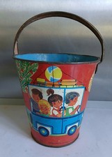 Uralter DDR-Kindereimer-Blecheimer-Buddeleimer-Sandspielzeug Eimer Blech OSTALGI