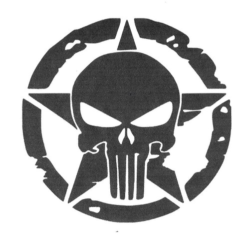 Skull auto aufkleber - 2x,