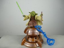 S2258 STAR WARS SAGA YODA JEDI MASTER FORCE ACTION ATTACK CLONES 100% COMPLETE