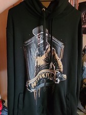 Skelett Kapuzenpullover Hoodboyz sweatshirt Hoodie Schwarz Gold Pulli 90s Rap