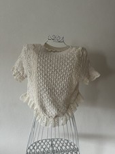 Top Shirt Zara Spitze Größe