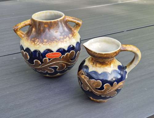 2er set west german pottery - 2er,