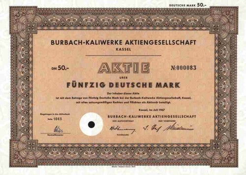 Burbach kaliwerke 1967 - burbach,