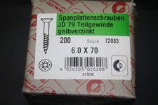 194 Stück Dresselhaus JD-79 6,0 x 70 Spanplattenschrauben Restposten Konvolut