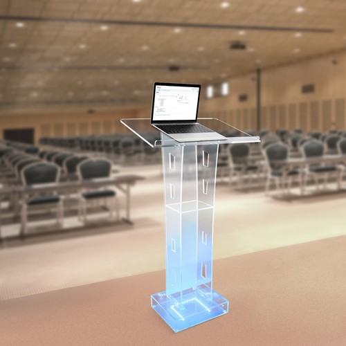 Led klar kanzel rednerpult - led,