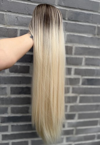 Perücke blond lang natürlich - perücke,