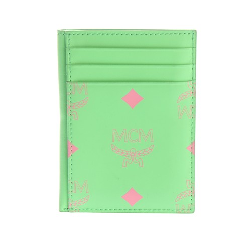 Mcm kartenetui grün rosa - kartenetui,
