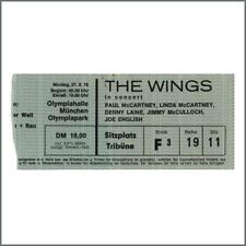 Paul McCartney & Wings 1976 Olympiahalle München Konzert Ticket Stub (Deutschland)