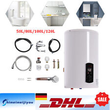 Elektro Warmwasserspeicher Boiler 50L 80L 100L 120L Handy Shower Steel Basin Tap