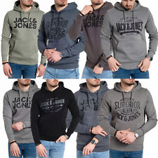 Jack & Jones Herren Hoodie Pullover Sweatshirt Streetwear Kapuze Logo Print NEU