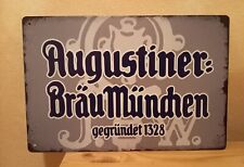 Werbe Blechschild Augustiner Bräu 20x30 cm