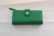 BRIEFTASCHE GELDBÖRSE GRÜN LEDEROPTIK MIT 22 KARTENFÄCHER NEU