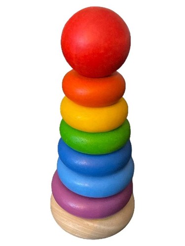 Plantoys steckspiel regenbogen - plantoys,