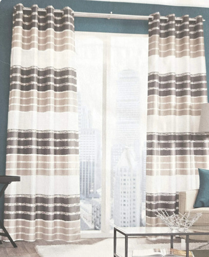 ösenschal weiß beige taupe - Ösenschal, weiß/beige/taupe