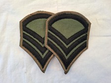US Army Staff Sergeant Rangabzeichen Ärmelpatches 1 Paar Grün Schwarz