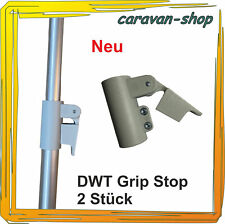 2 x DWT GripStop-Verschlusssystem Vorzelt Zeltstange Camping Rohrklemme caravan