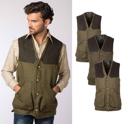 Herren tweed weste - tweed,