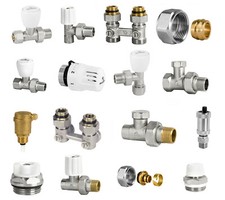 Ventil Heizkörper Thermostatventil Hahnblock Schnellentlüfter Eurokonus Zulauf